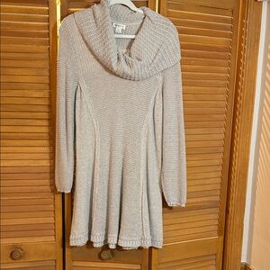 Style & Co. Tan Cowl Neck Sweater
